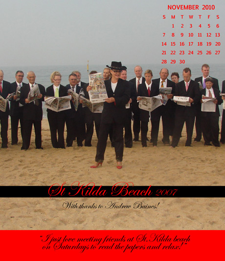 Sally Browne, Calendar: Intro